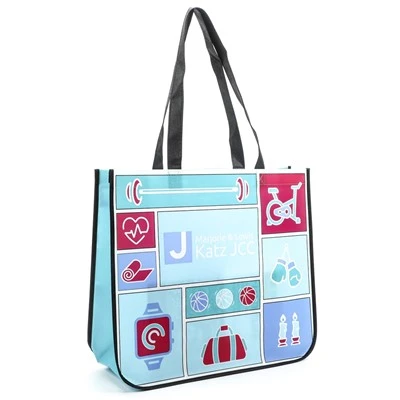 non woven laminated flat bottom bag
